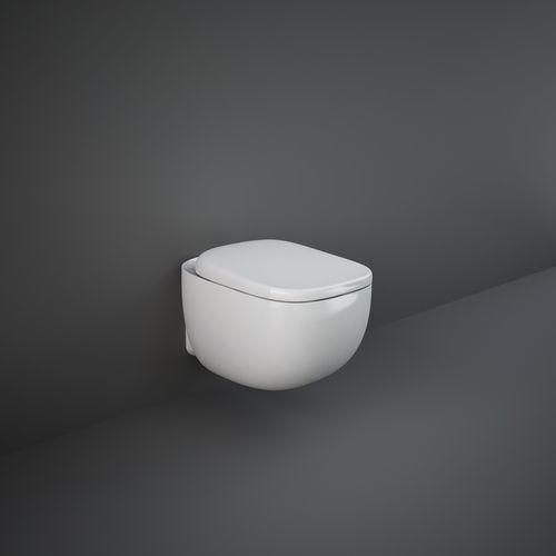 Подвесной унитаз - RAK-ILLUSION - RAK Ceramics - из керамики / безободковый / современный