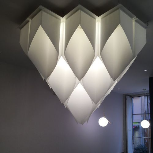 Современный потолочный светильник - LIGHT MODULES - PROCÉDÉS CHÉNEL INTERNATIONAL - из бумаги / LED / регулируемый