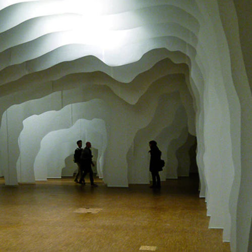 Неподвижная перегородка - IGLOO ARCHITECTURE - PROCÉDÉS CHÉNEL INTERNATIONAL - из бумаги / для профессионального использования / для открытого пространства