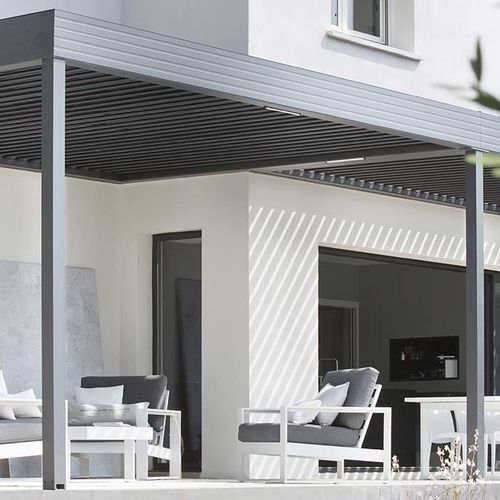 Самонесущая пергола - WALLIS&OUTDOOR® - PROFILS SYTEMES - пристроенная к зданию / из алюминия / из экструдированного алюминия