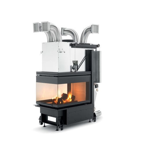 Закрытая топка на дровах - WT60 3D V16EPLUS - PALAZZETTI LELIO - с 3 поверхностями / из чугуна