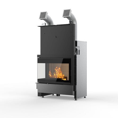 Закрытая топка на дровах - WTX 80L N18 - PALAZZETTI LELIO - угловая / двусторонняя / из металла