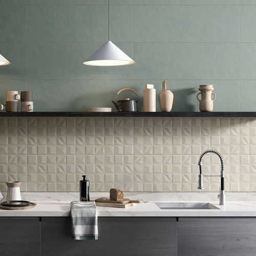 Плитка из глазированной керамики - EVEN : LEAF - Panaria ceramica - естественная отделка / для интерьера / настенная