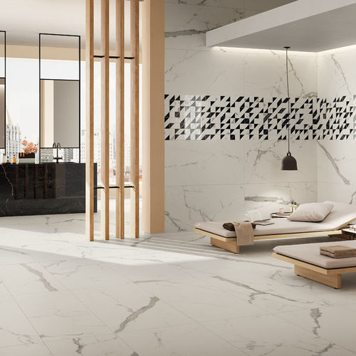 Плитка из керамогранита - ETERNITY : STATUARIO WHITE - Panaria ceramica - матовая / глянцевая / для интерьера