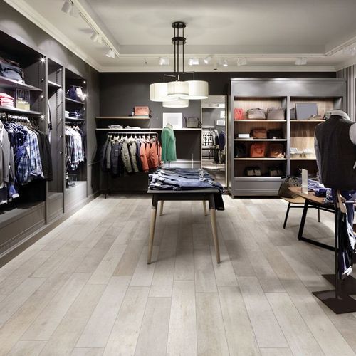 Плитка из керамогранита - WOOD TREND : WHITE OAK - Panaria ceramica - естественная отделка / для интерьера / напольная