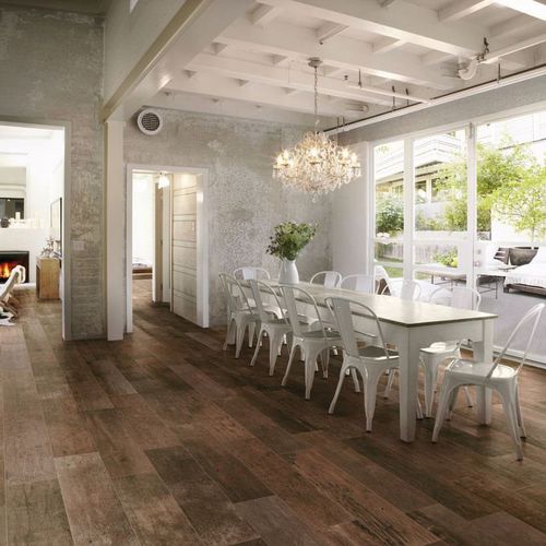 Плитка из керамогранита - WOOD TREND : MAHOGANY - Panaria ceramica - естественная отделка / для интерьера / напольная