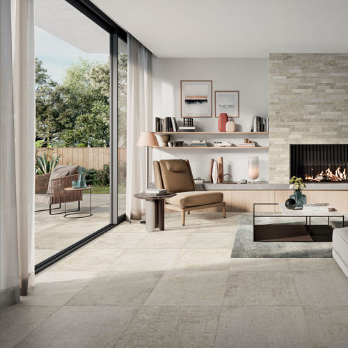 Плитка из керамогранита - HOME : WHITE RANGE - Panaria ceramica - естественная отделка / структурная / для интерьера