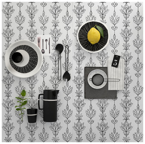 Плитка из керамогранита - GLAM : WASHI - Panaria ceramica - для интерьера / настенная / с цветочным мотивом