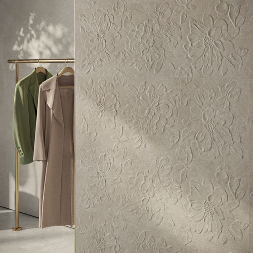 Плитка из керамогранита - IQONIQA : BLOSSOM TOUCH - Panaria ceramica - матовая / рельефная / для интерьера