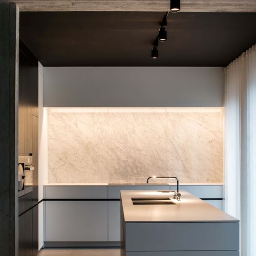 Комод для кухни из мрамора - BIANCO CARRARA CS - OCCITANIE PIERRES - с высоким сопротивлением
