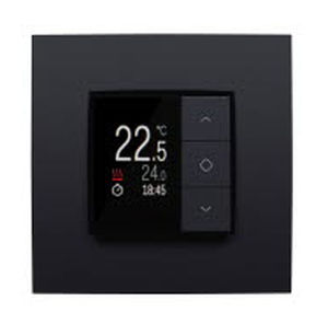 Термостат для системы отопления - 550-13052 - Niko - для окружающей среды / встраиваемый в стену / черный