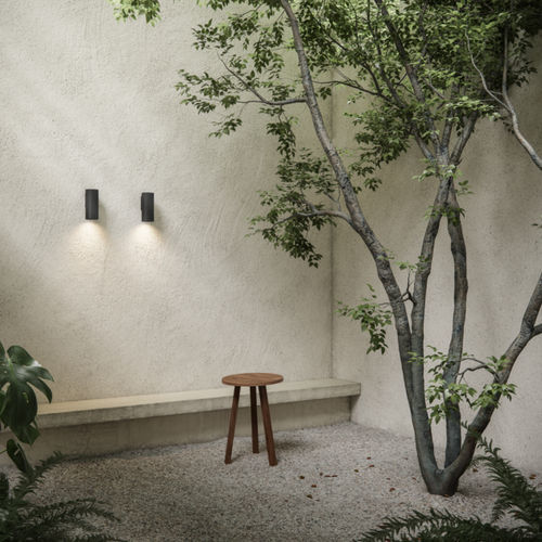 Современный настенный светильник - NUDE - Modular Lighting Instruments - для наружного применения / из алюминия / круглый