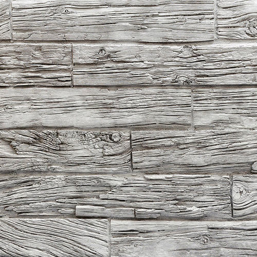 Декоративная панель из полиэстера - HORIZONTAL WOODEN SLEEPERS WHITE - MSD Panels - из стекловолокна / настенный / набивной