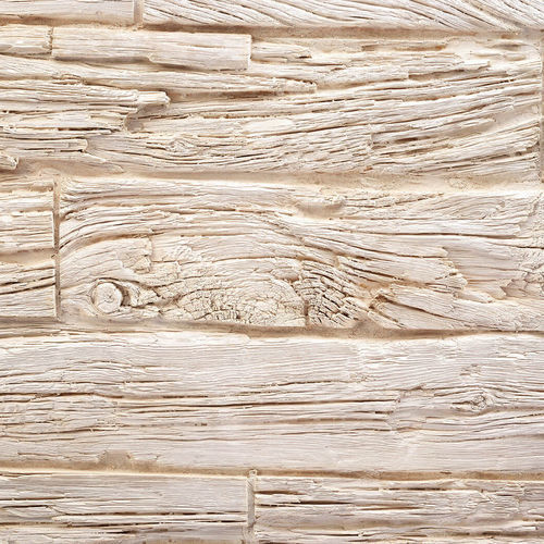 Декоративная панель из полиэстера - HORIZONTAL WOODEN SLEEPERS OFF-WHITE - MSD Panels - из стекловолокна / настенный / набивной