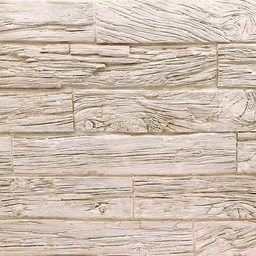 Декоративная панель из полиуретановой смолы - HORIZONTAL WOODEN SLEEPERS OFF-WHITE - MSD Panels - из стекловолокна / настенный / набивной