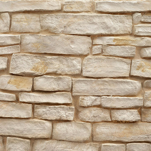 Декоративная панель из полиэстера - ASHLAR STONE OFF-WHITE - MSD Panels - из стекловолокна / настенный / набивной