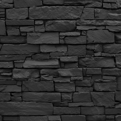 Декоративная панель из полиэстера - NAVARRETE STONE BLACK - MSD Panels - из стекловолокна / настенный / для зданий