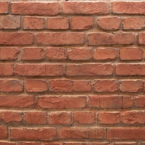 Декоративная панель из полиэстера - ROUGH BRICK DARK-RED - MSD Panels - из стекловолокна / настенный / набивной