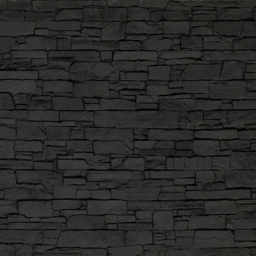 Декоративная панель из полиэстера - STONE BLACK - MSD Panels - из стекловолокна / настенный / набивной
