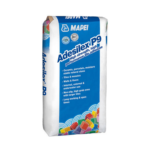 Клей для керамической плитки для закрепления грунтов - ADESILEX P9 - MAPEI - для плиточного пола / для бетона / для хранения