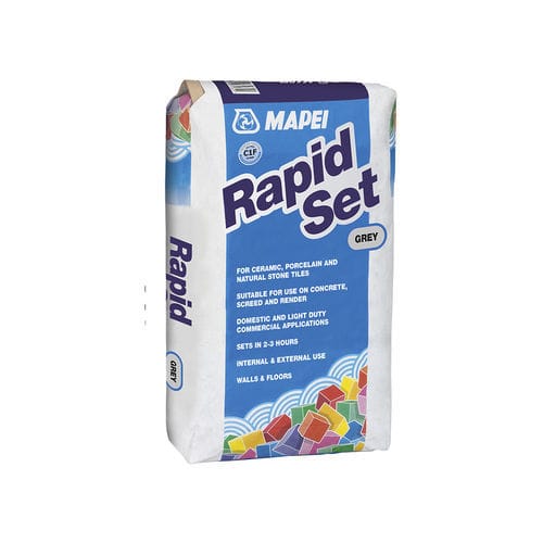 Клей для керамической плитки для цементирования - RAPID SET - MAPEI - для плиточного пола / синтетическая смола / для цемента