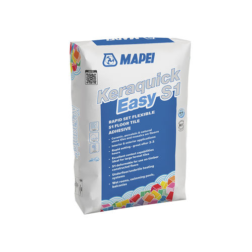 Клей для керамической плитки для расшивки швов - KERAQUICK EASY S1 - MAPEI - для плиточного пола / для цемента / с быстрым захватом