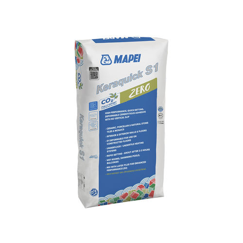 Клей для керамической плитки для расшивки швов - KERAQUICK S1 ZÉRO - MAPEI - для плиточного пола / для цемента / с быстрым захватом