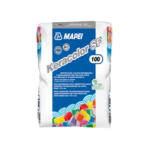 Клей для керамической плитки для расшивки швов - KERACOLOR SF - MAPEI - для закрепления грунтов / для отделки / белый