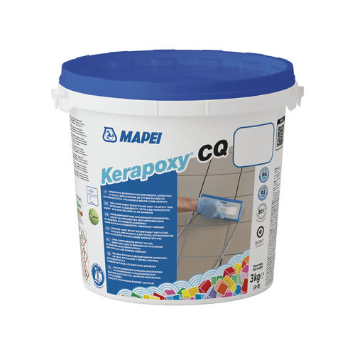 Эпоксидное клей - KERAPOXY CQ - MAPEI - для напольной поверхности / с соединением / двухкомпонентное