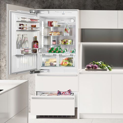 Вертикальный холодильник с морозильной камерой - ECBN 5066 PREMIUMPLUS BIOFRESH NOFROST - LIEBHERR - с выдвижным ящиком / для бытового использования / встраиваемый