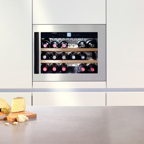 Винный шкаф для профессионального использования - WKEES 553 GRANDCRU - LIEBHERR - встраиваемый / под столешницу / из нержавеющей стали