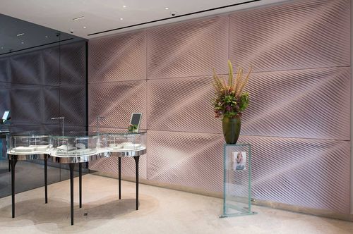 Настенная декоративная панель - BOODLES FLAGSHIP STORE - Anne Kyyrö Quinn - из ткани / 3D