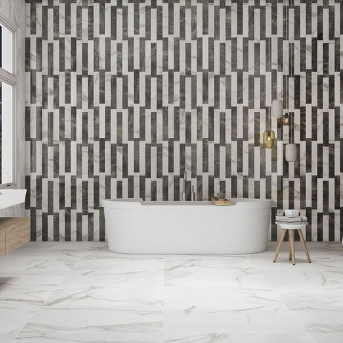 Плитка из керамогранита - MARBLE - APAVISA PORCELANICO - полированная / для интерьера / для гостиной