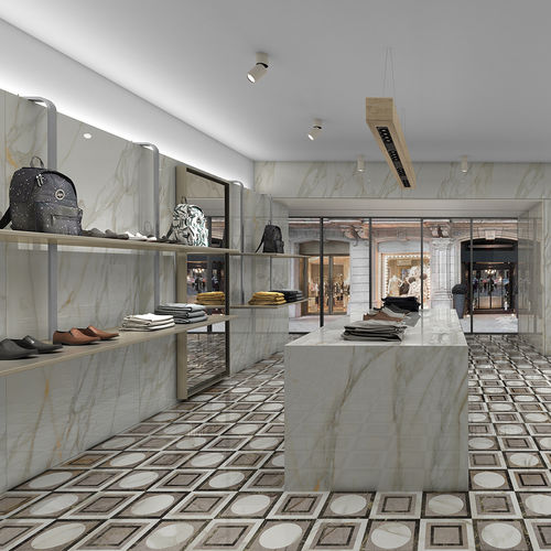 Плитка из керамогранита - BORGHINI - APAVISA PORCELANICO - полированная / глянцевая / сатинированная