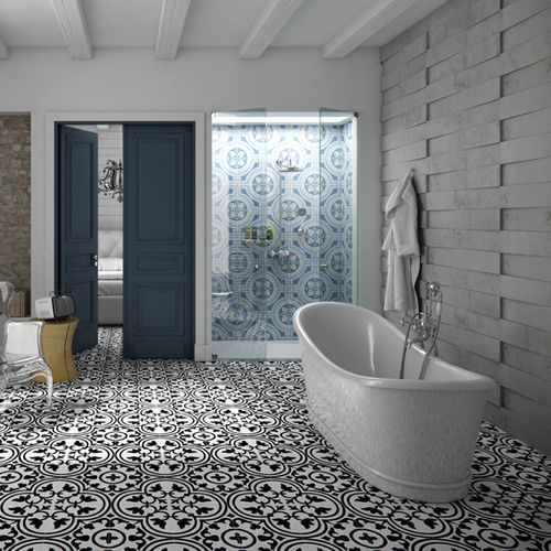 Плитка из керамогранита - HYDRAULIC - APAVISA PORCELANICO - полированная / для интерьера / для гостиной