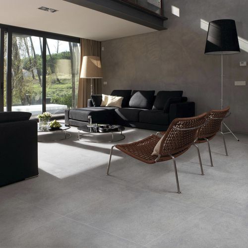 Плитка из керамогранита - MICROCEMENT  - APAVISA PORCELANICO - матовая / полированная / для интерьера