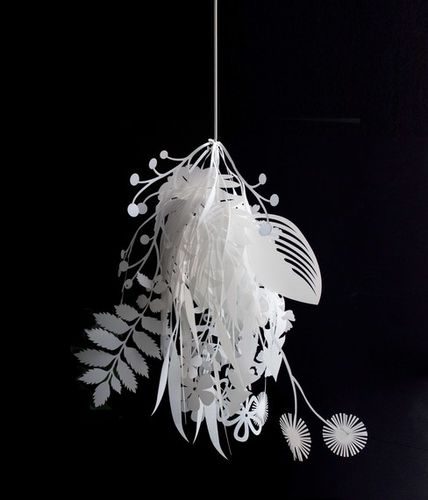 Подвесная лампа - BOUQUET - Artecnica - из ткани / уникальный дизайн / проводная