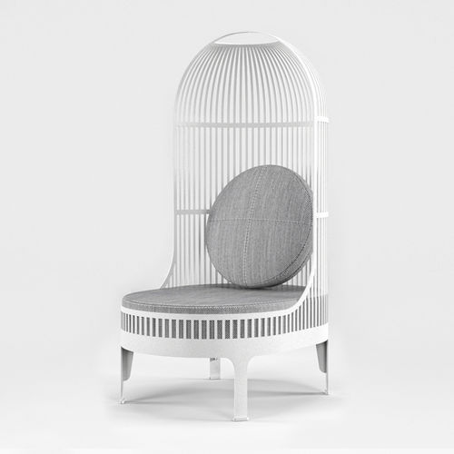 Современное кресло - NEST - Autoban - из ткани / из металла / с высокой спинкой