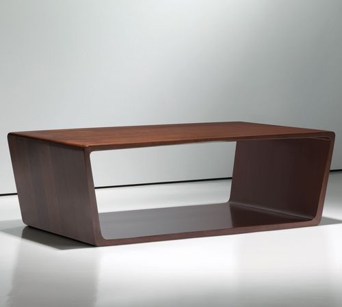 Современный журнальный столик - LINC - BERNHARD design - из орехового дерева / из клена / с основанием из древесины