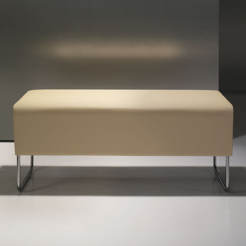 Современная банкетка - BALANCE - BERNHARD design - из ткани / из кожи / с основанием из металла