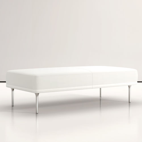 Современная банкетка - MIRADOR - BERNHARD design - из ткани / из кожи / с основанием из алюминия
