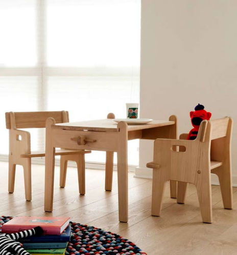 Современный стол - CH411  - Carl Hansen & Son - из дерева / для детей (унисекс) / Hans J. Wegner