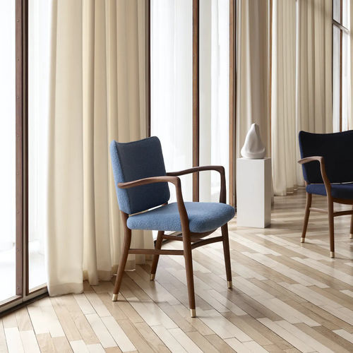 Современный cтул - VLA61 - Carl Hansen & Son - для интерьера / из ткани / из кожи