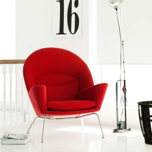 Современное кресло - CH468  - Carl Hansen & Son - из кожи / Hans J. Wegner