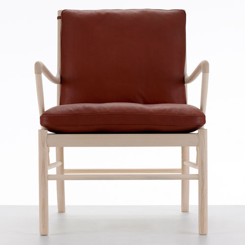 Современное кресло - OW149 - Carl Hansen & Son - из кожи
