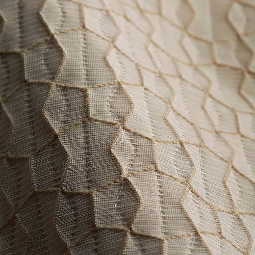 Ткань для штор - KABUTO - Design Tex  - c геометрическим рисунком / из полиэстера / против пятен