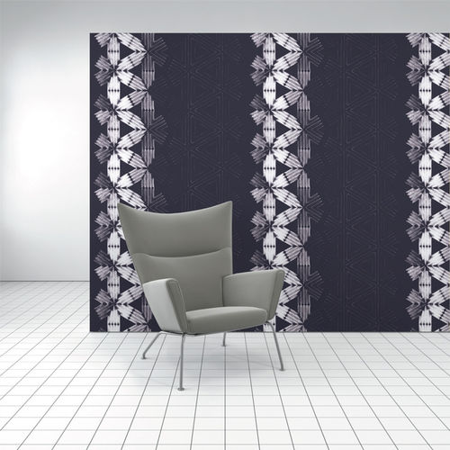 Покрытие для стен для внутреннего пространства - SHIBORI FLOWER - Design Tex  - из полиэстера / из целлюлозы / набивное