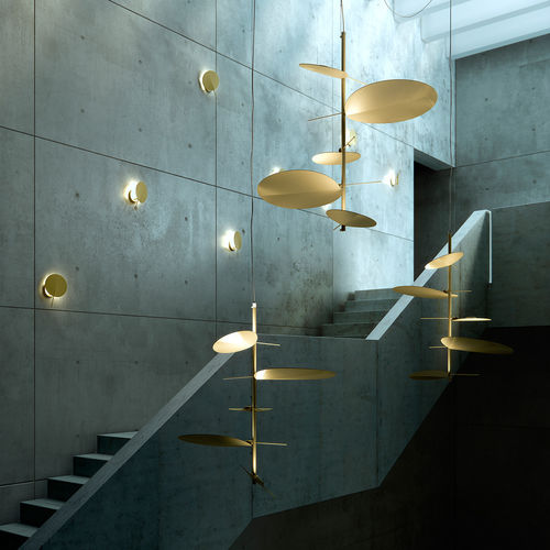 Подвесная лампа - OBS : T-3225 / T-3226 - ESTILUZ - из металла / уникальный дизайн / проводная