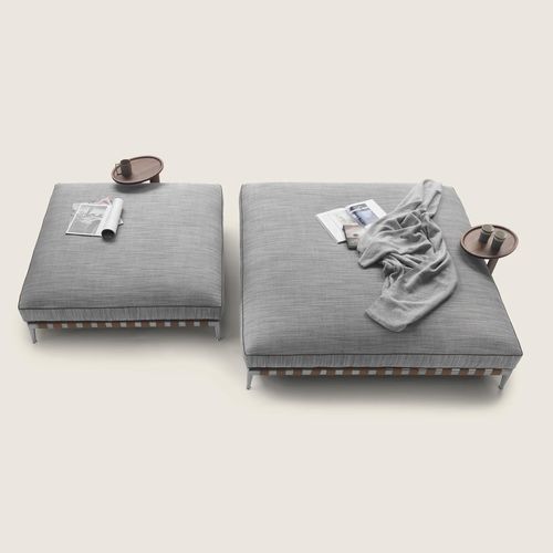 Современная оттоманка - GREGORY XL - FLEXFORM - из термопластика / из металла / из кожи