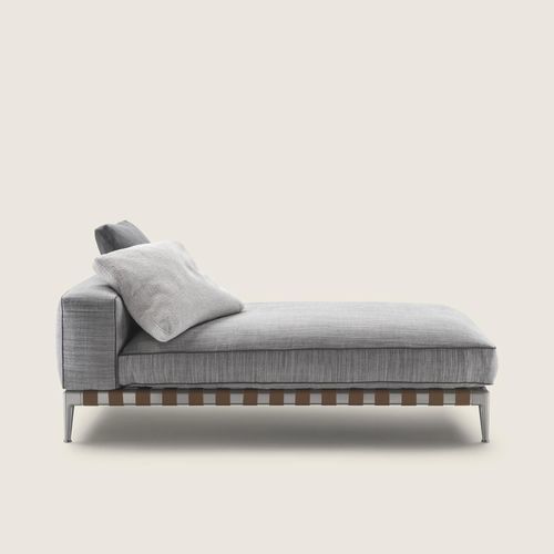Современный шезлонг - GREGORY XL - FLEXFORM - из кожи / из полиэстера / из воловьей кожи